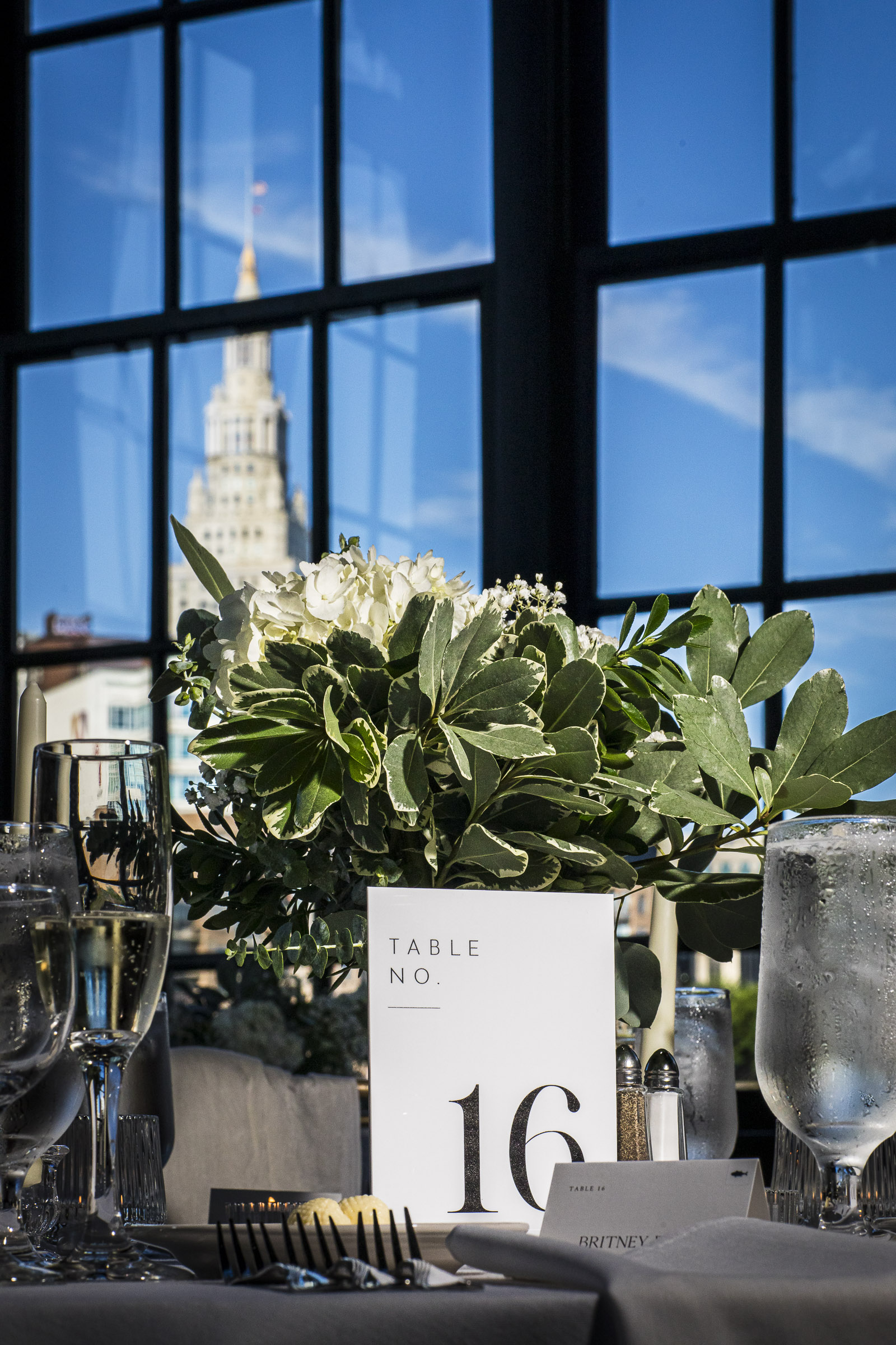 history just outside windows on the river in cleveland ohio